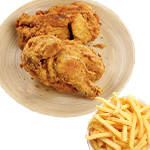 1/2 Chicken In Batter 